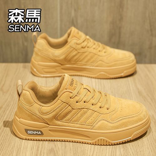 爆款男鞋秋季透气运动休闲低帮板鞋时尚百搭防滑增高复古潮鞋主图