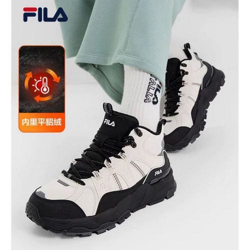 斐乐萤火鞋丨FILA加绒老爹鞋男鞋中高帮休闲鞋冬季保暖厚底运动鞋主图