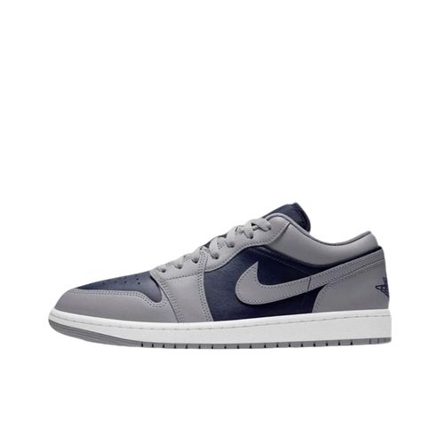 NIKE/耐克官方正品AJ1 男款灰蓝低帮休闲板鞋 553558-058燕麦格雷主图