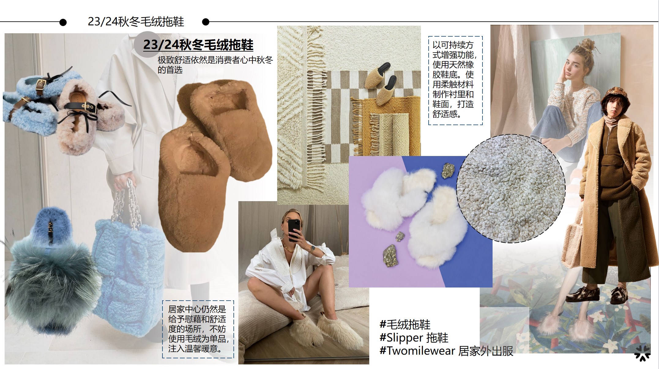 23/24秋冬一体成型带毛绒的拖鞋主视觉图