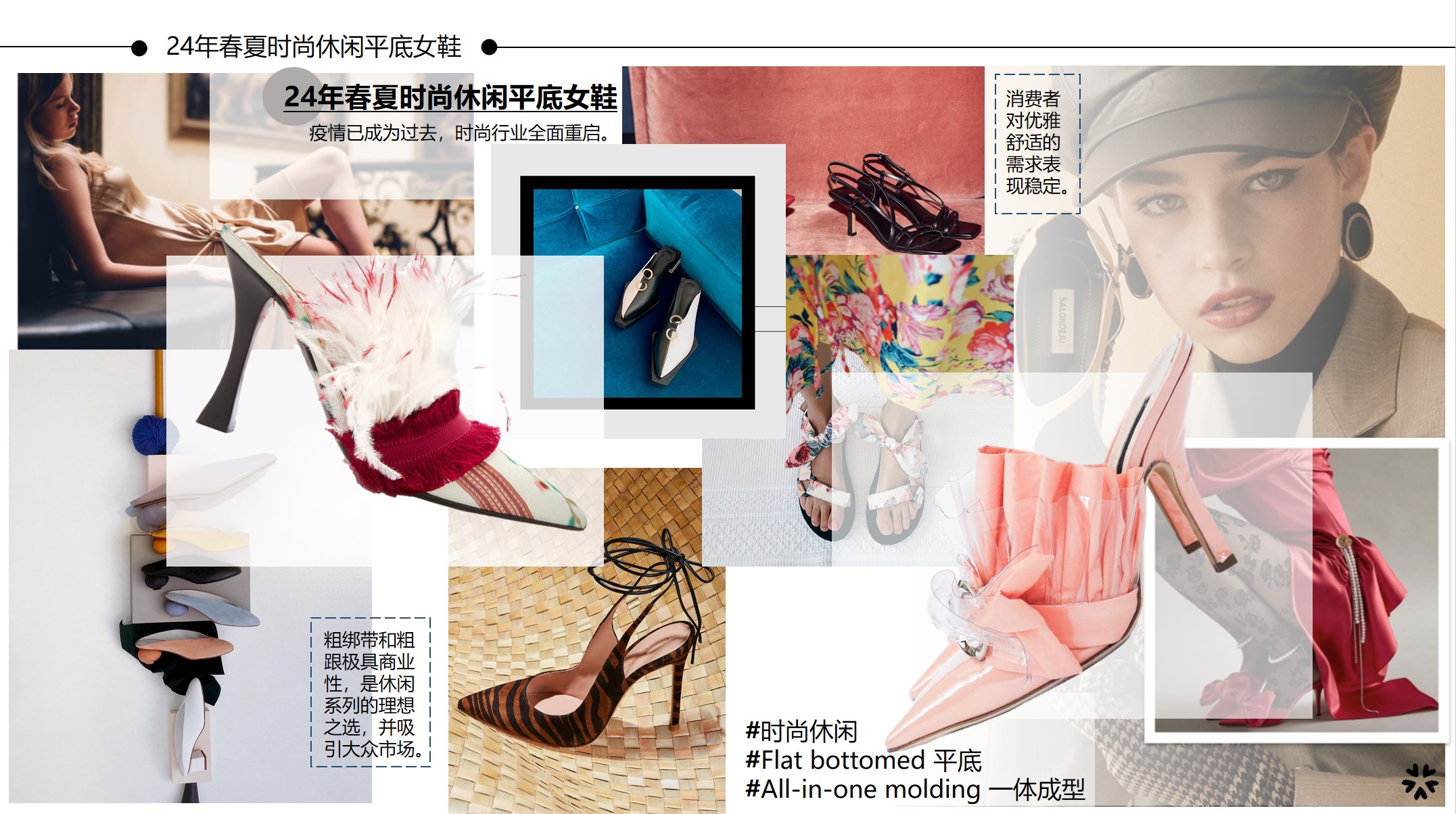24年春夏时尚休闲平底女鞋主视觉图