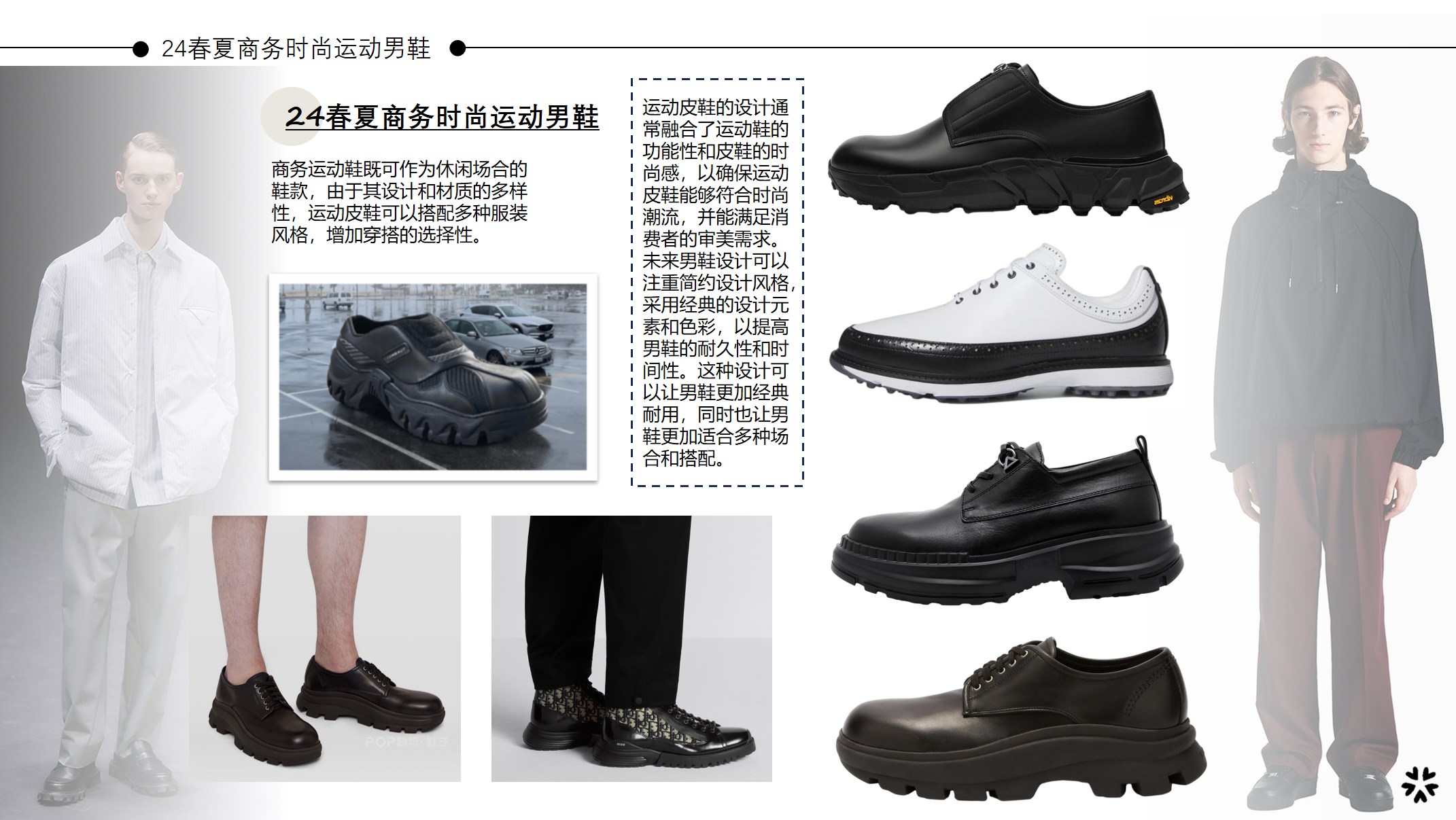 24年春夏商务时尚运动男鞋主视觉图