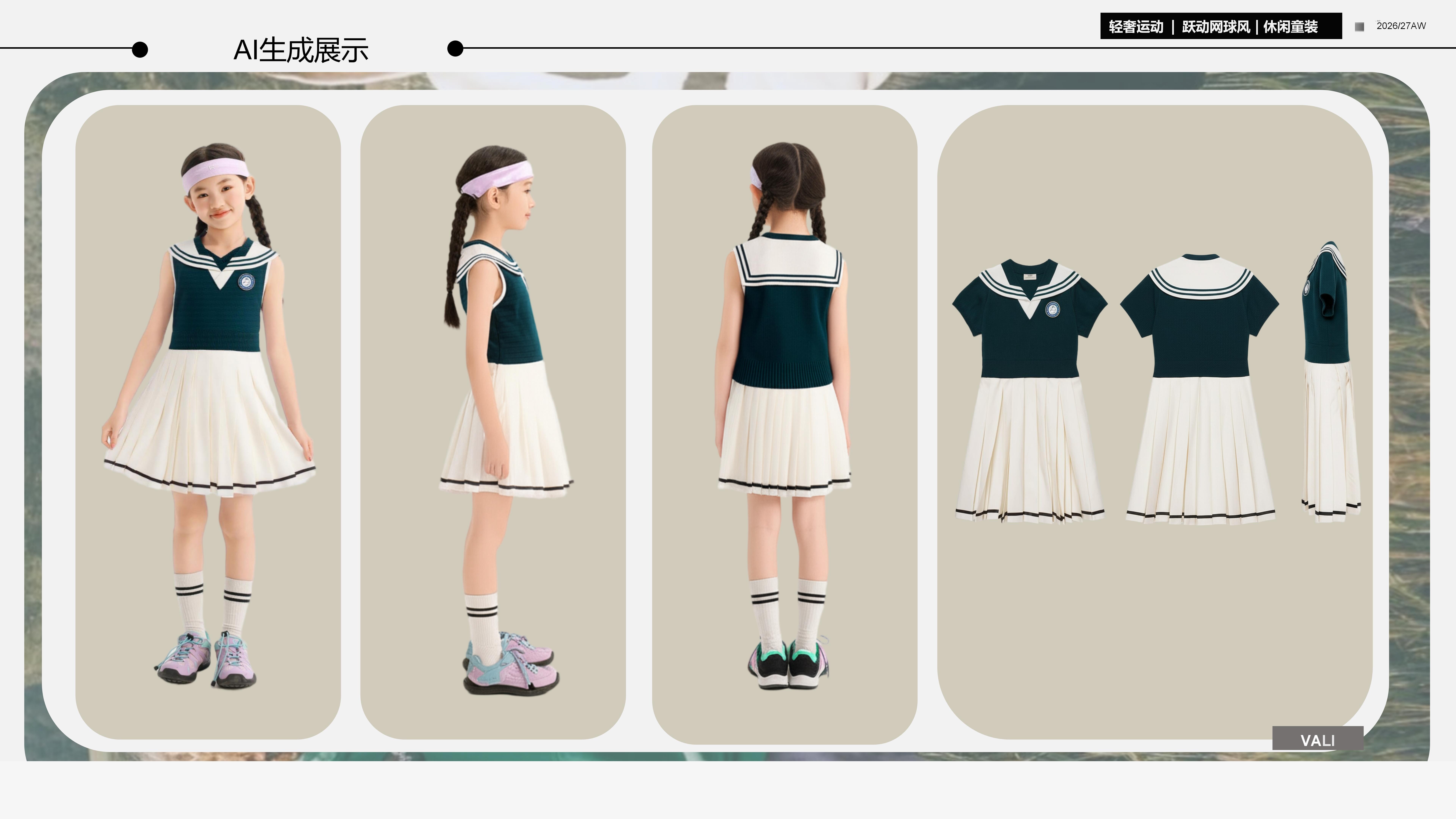 2627秋冬服装选品网球童装图片