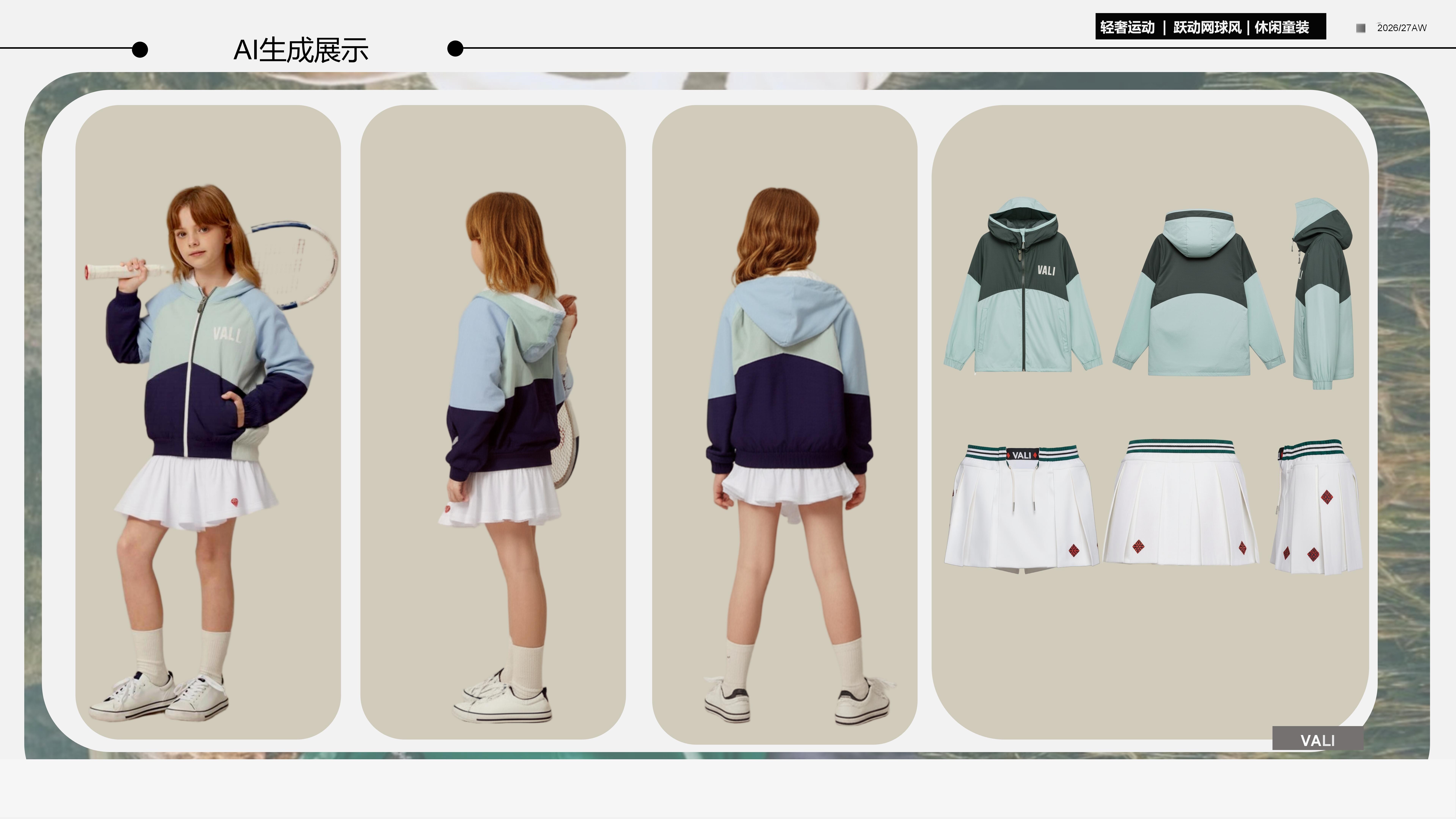 2627秋冬服装选品网球童装图片