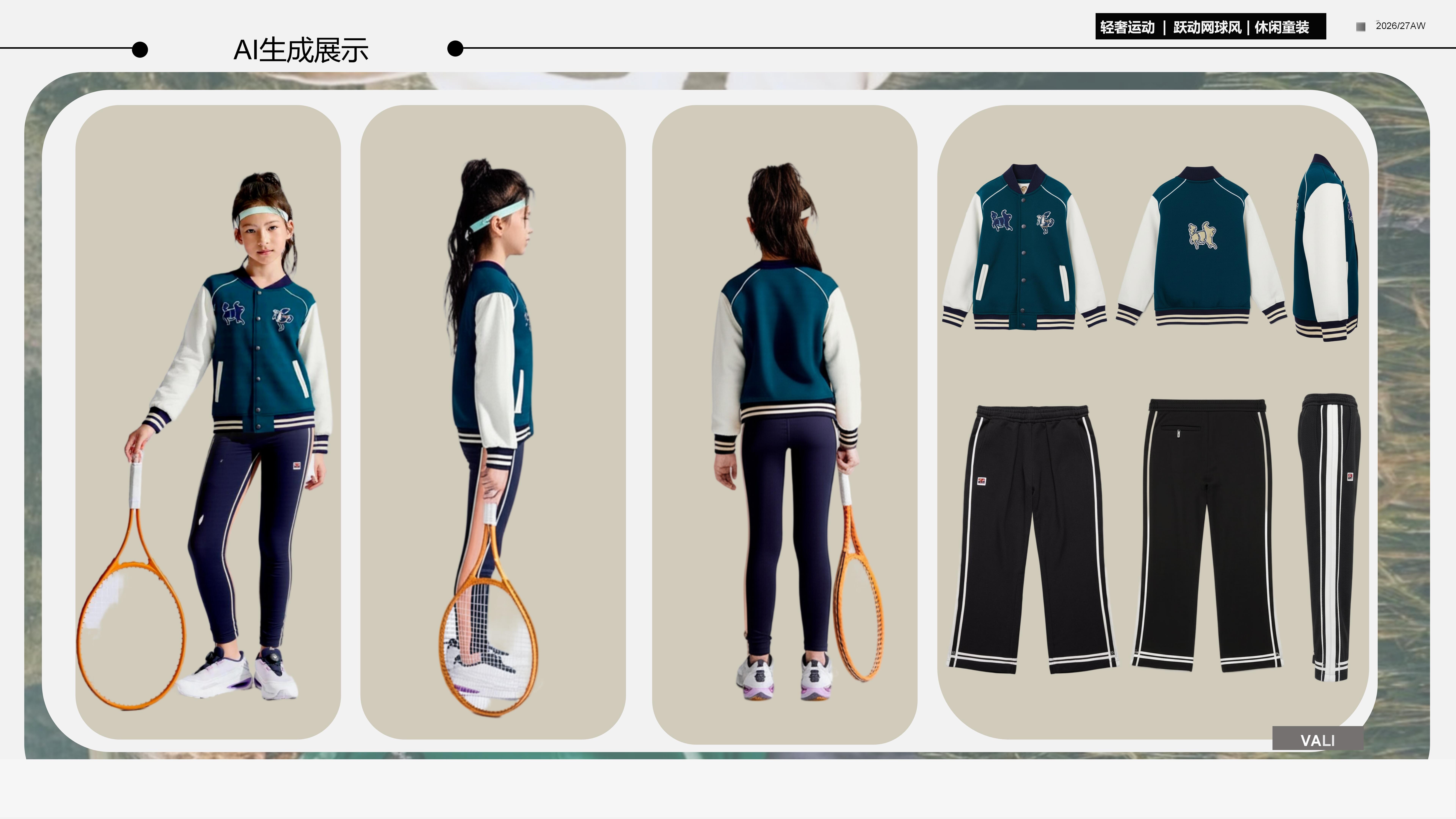 2627秋冬服装选品网球童装图片