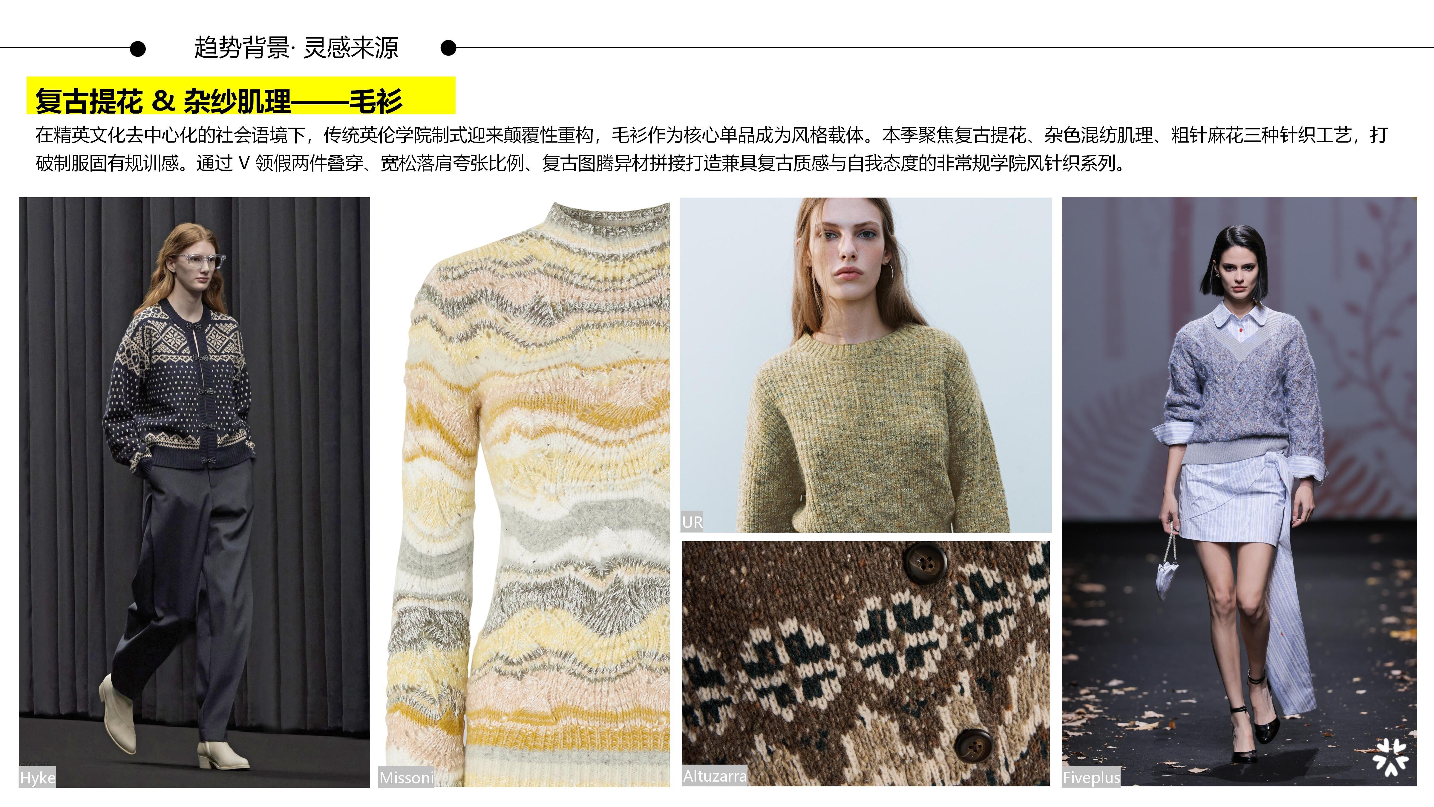 26&27AW服装选品分析-学院风毛衫图片