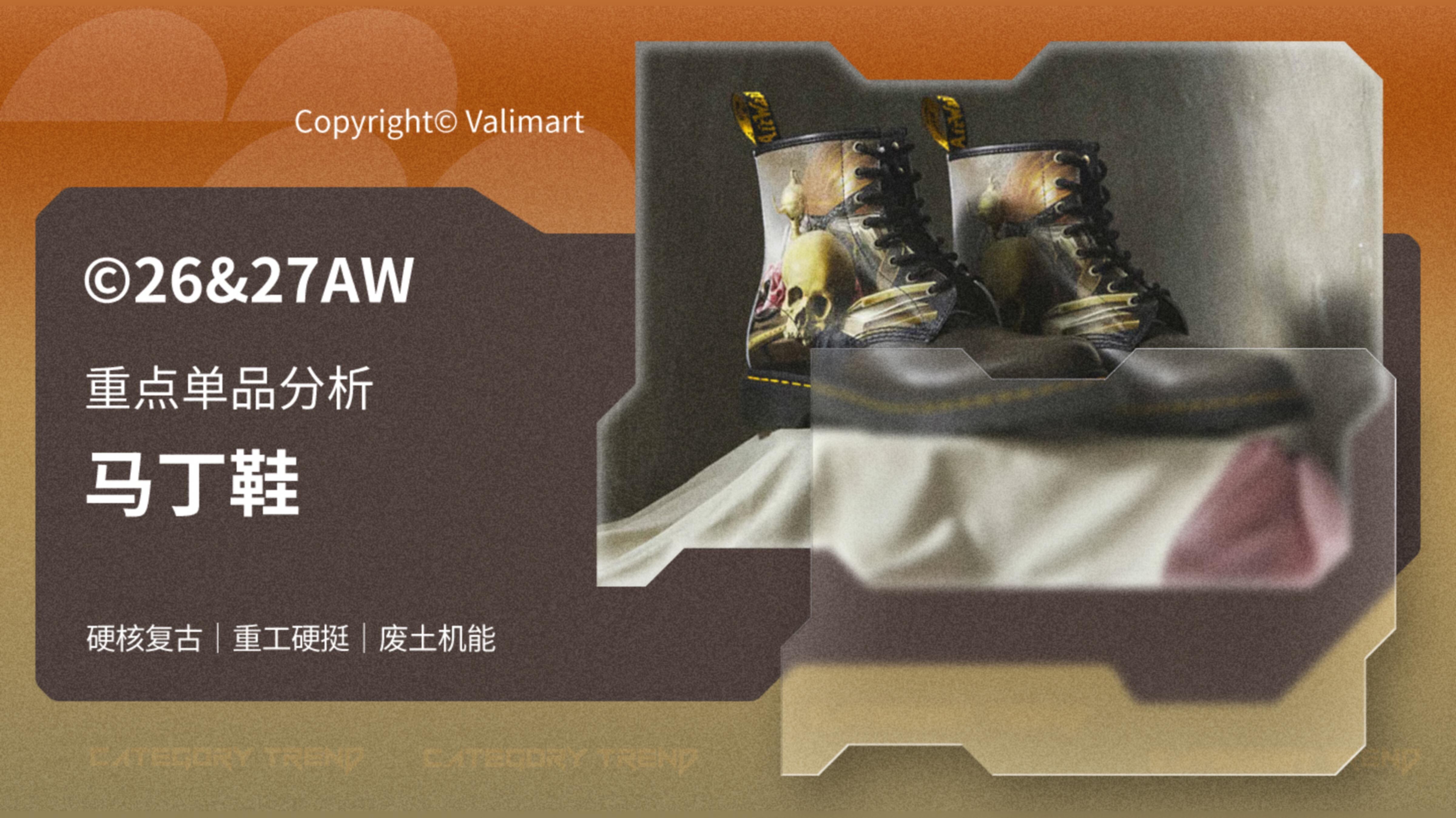 26&27AW重点单品分析-复古工装马丁鞋图片